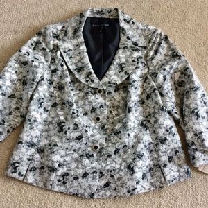 Tapestry 14 W Black/Silver Jacket Lord & Taylor